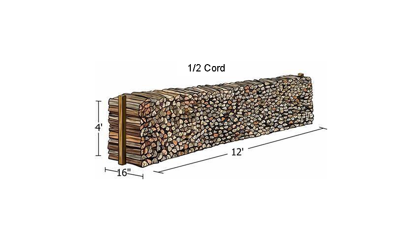 Lodgepole Pine Firewood - 1/2 Cord